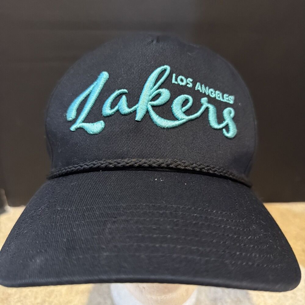 47 Brand Los Angeles Lakers Snapback Hat - Teal Script Logo Cap